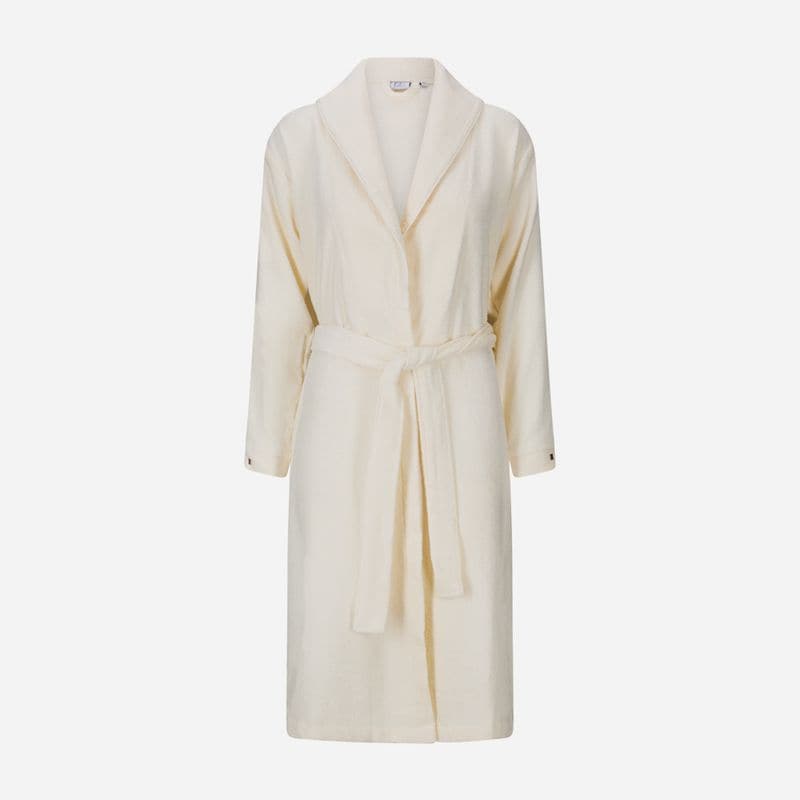 Shawl-Collar Robe - Cream