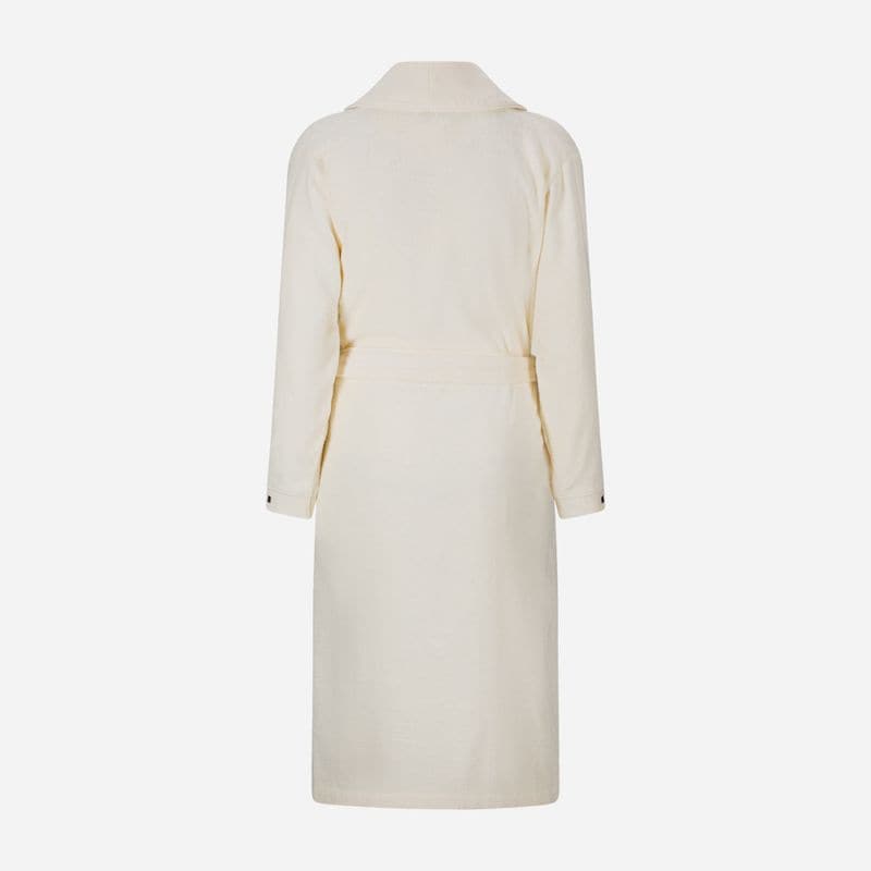 Shawl-Collar Robe - Cream