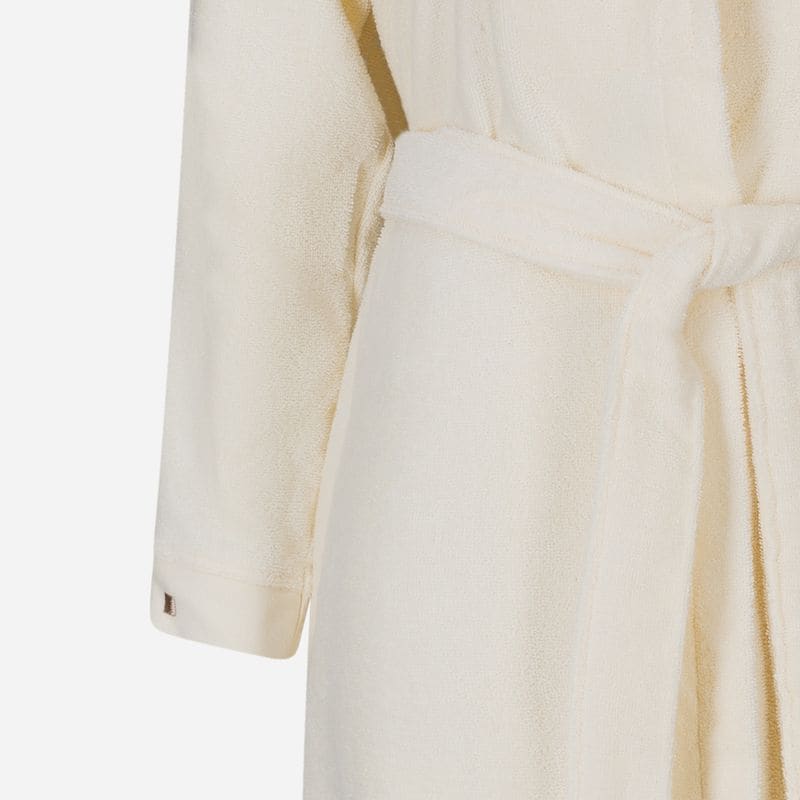 Shawl-Collar Robe - Cream