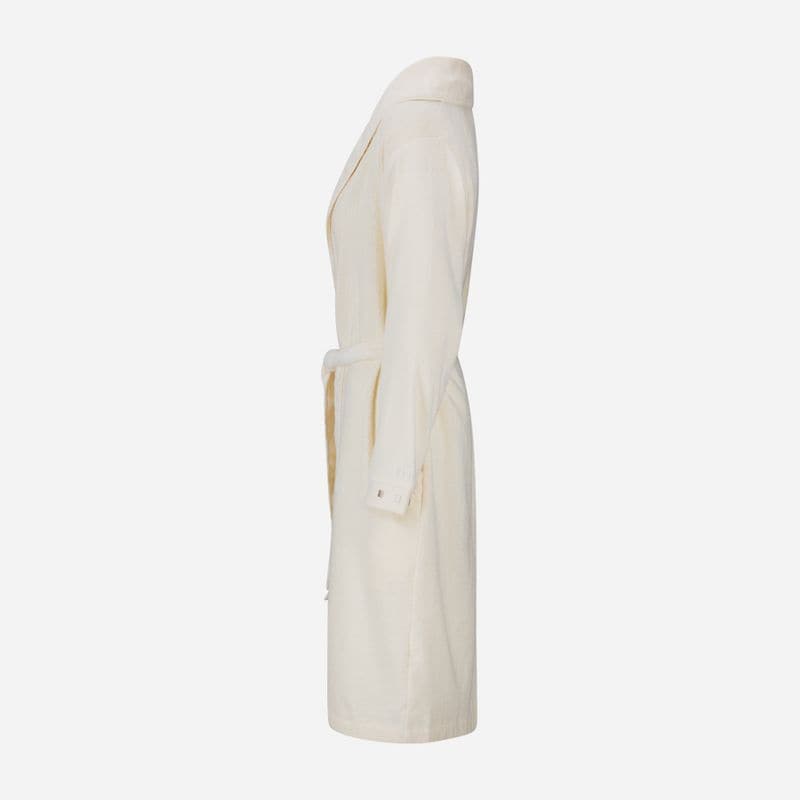 Shawl-Collar Robe - Cream