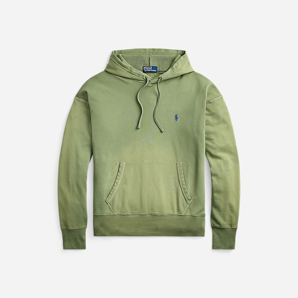 Vintage Fit Spa Terry Hoodie - Cargo Green