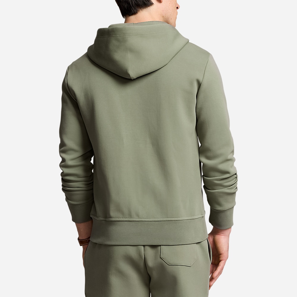 Double-Knit Full Zip Hoodie - Cargo Green