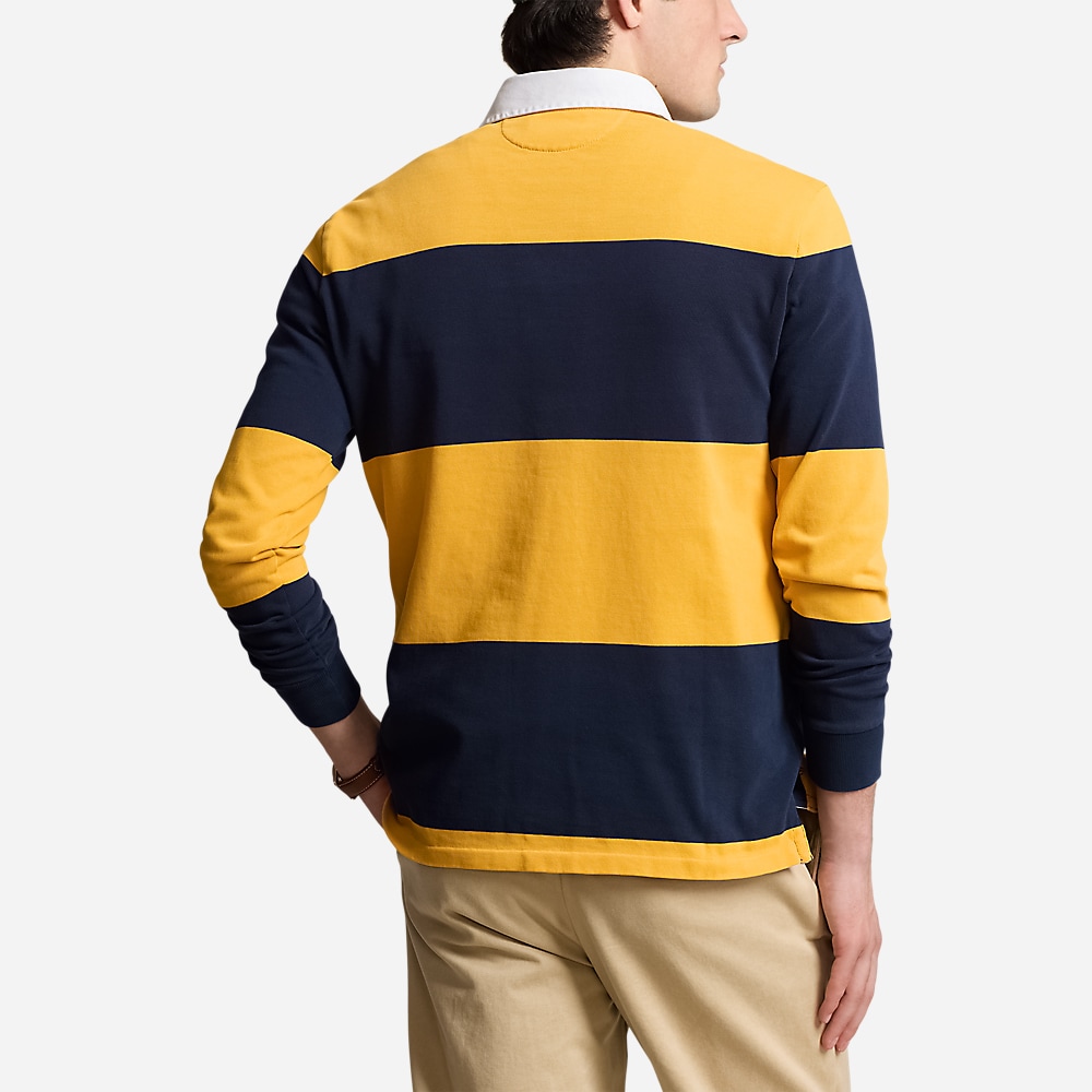 The Iconic Rugby Shirt - Gold Bugle/Cruise Navy