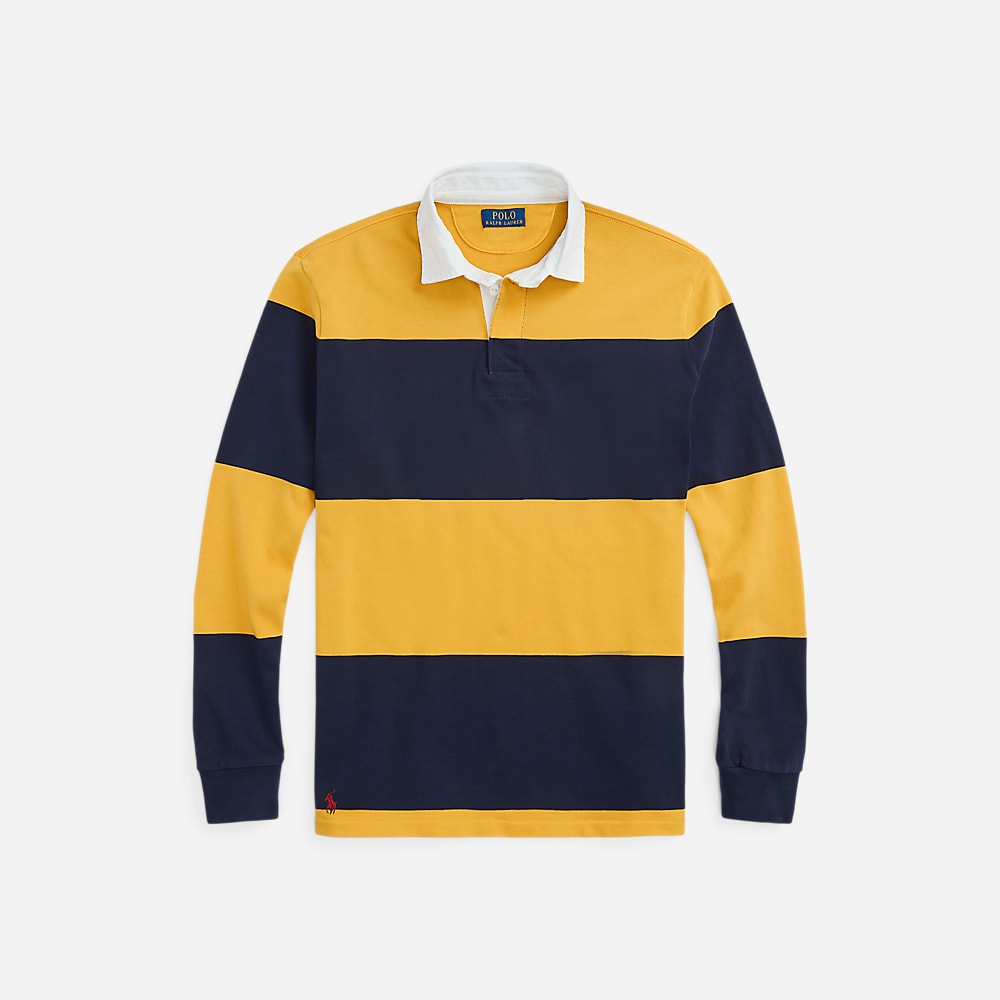 The Iconic Rugby Shirt - Gold Bugle/Cruise Navy