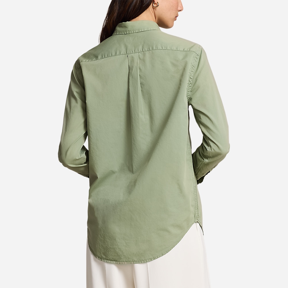 Classic Fit Cotton Twill Shirt - Cargo Green