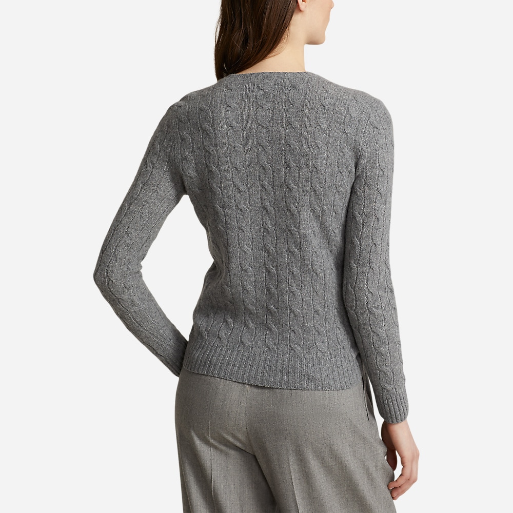 Cable-Knit Wool-Cashmere Sweater - Battalion Grey Heather