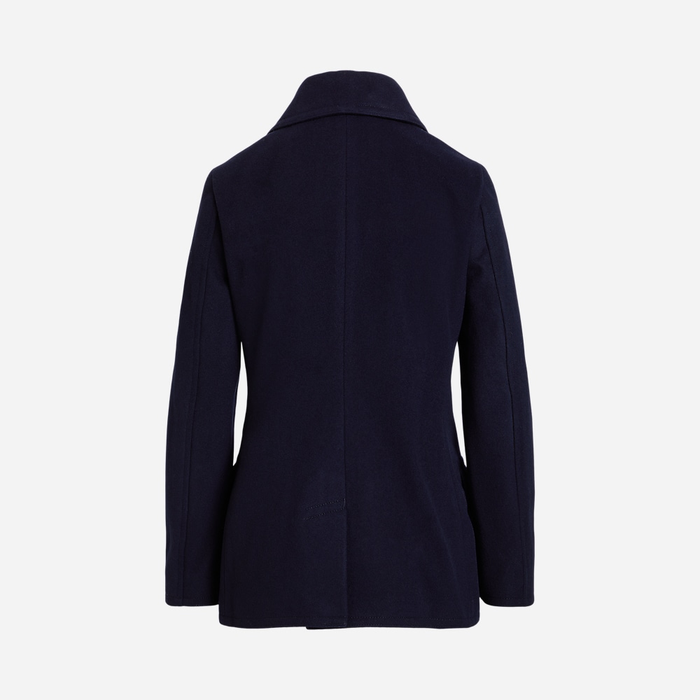 Wool-Cashmere Peacoat - Ink