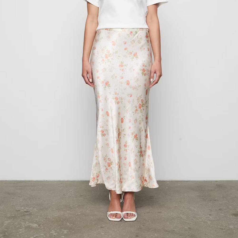 Hyro Skirt - Peachy Rose Print