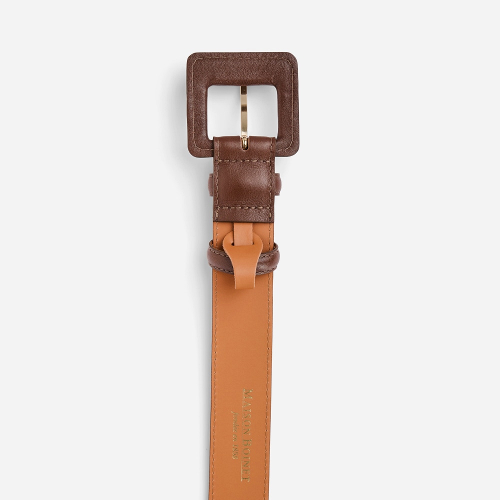 Smooth Leather Belt - Cocoa