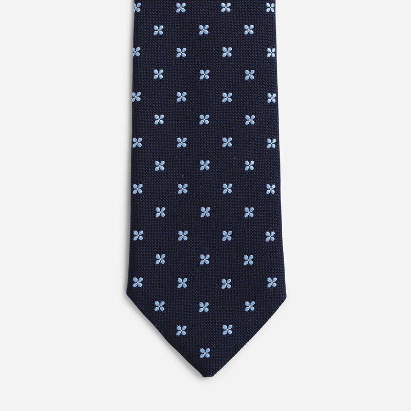 Tie Silk - Navy-Red Fancy