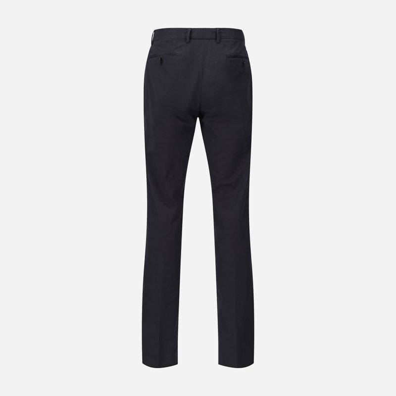 Long Formal Trouser - Dark Blue Solid