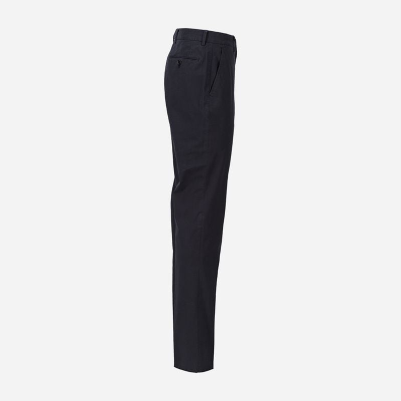 Long Formal Trouser - Dark Blue Solid