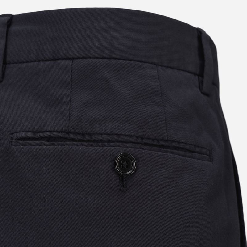 Long Formal Trouser - Dark Blue Solid