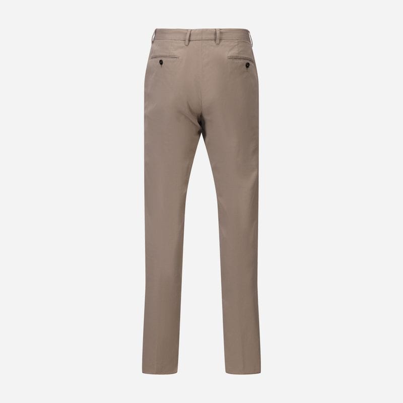 Long Formal Trouser - Light Beige Solid