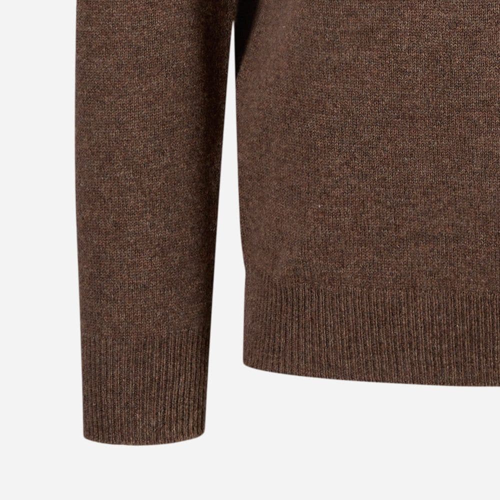 Crew Neck Lambswool - Tobacco