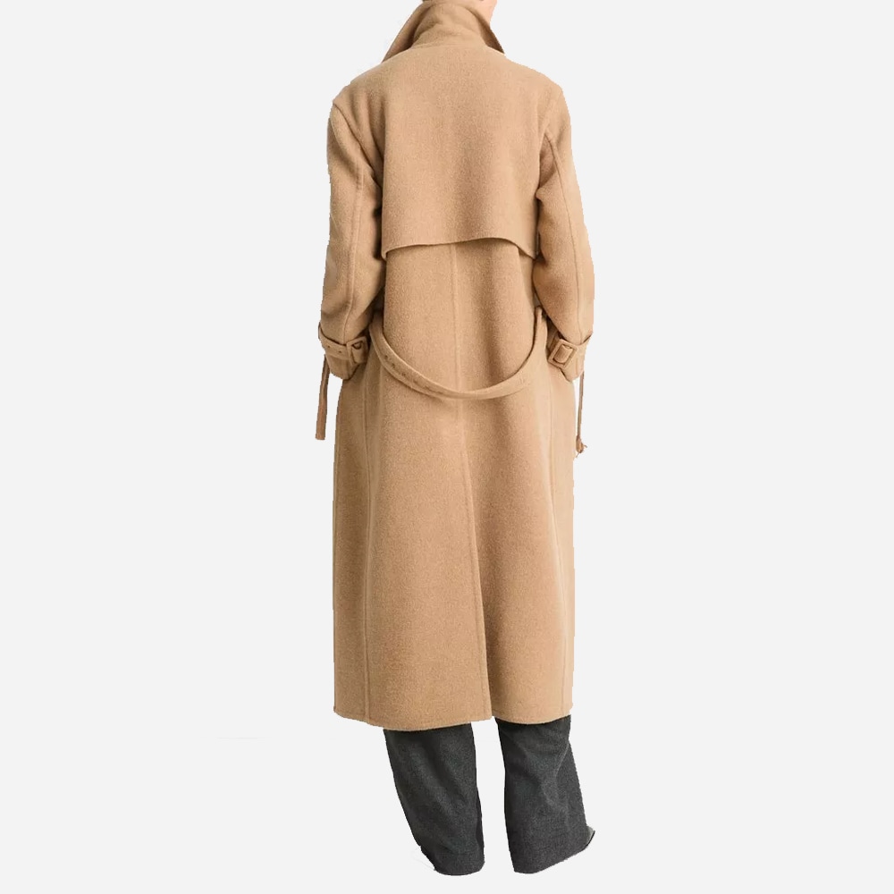 Lofty Belted Long Coat - Camel