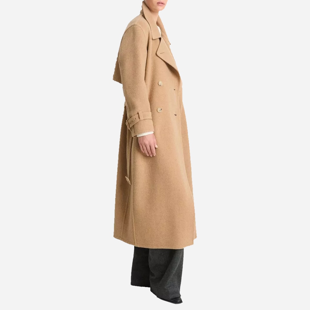 Lofty Belted Long Coat - Camel