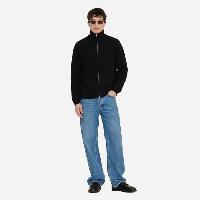 Atlantic Zip Cardigan - Black