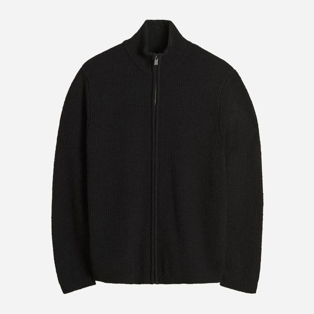 Atlantic Zip Cardigan - Black