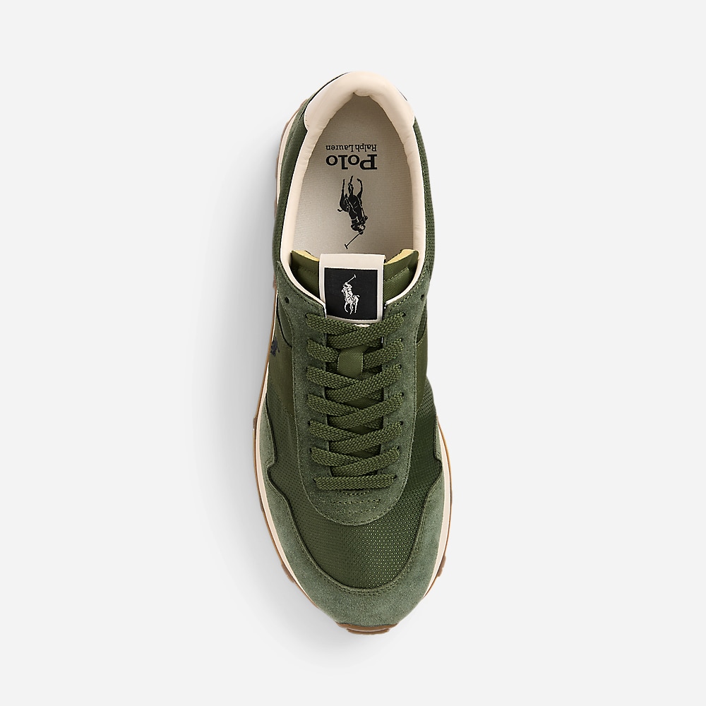 P.R.L. Trail 125 Suede & Oxford Sneaker - Classic Drab/Ecru