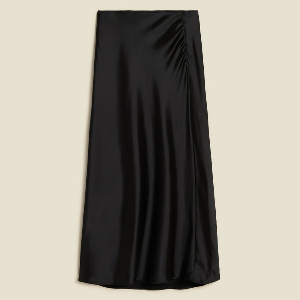 Emilia Button Skirt - Black