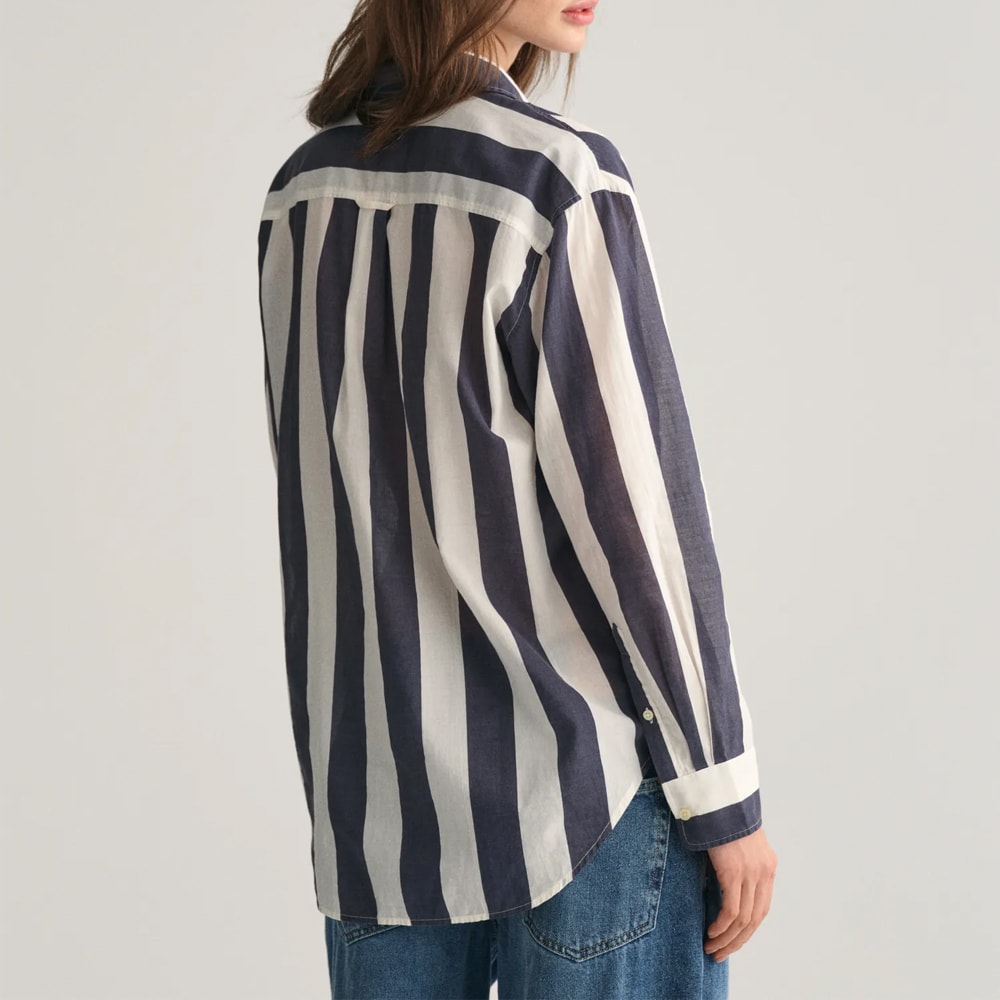 Parasol Striped Shirt - Navy Stripe