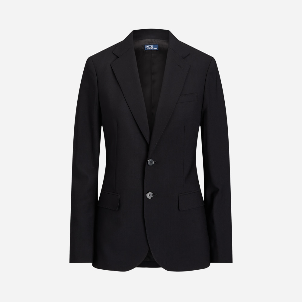 Stretch Wool Blazer - Polo Black