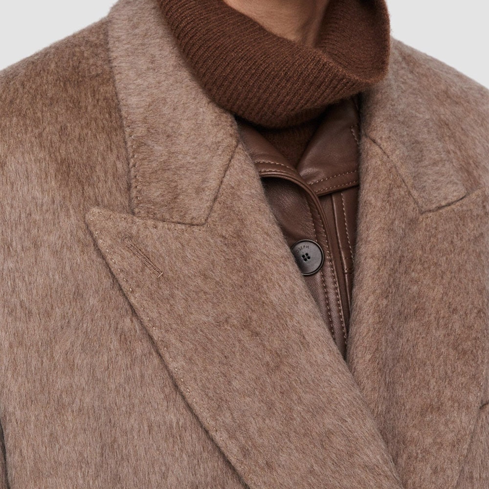 Yak Wool Lilas Coat - Oak