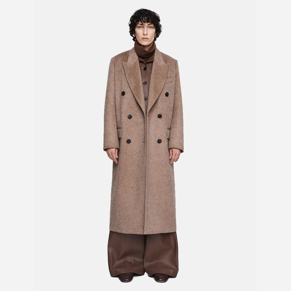 Yak Wool Lilas Coat - Oak