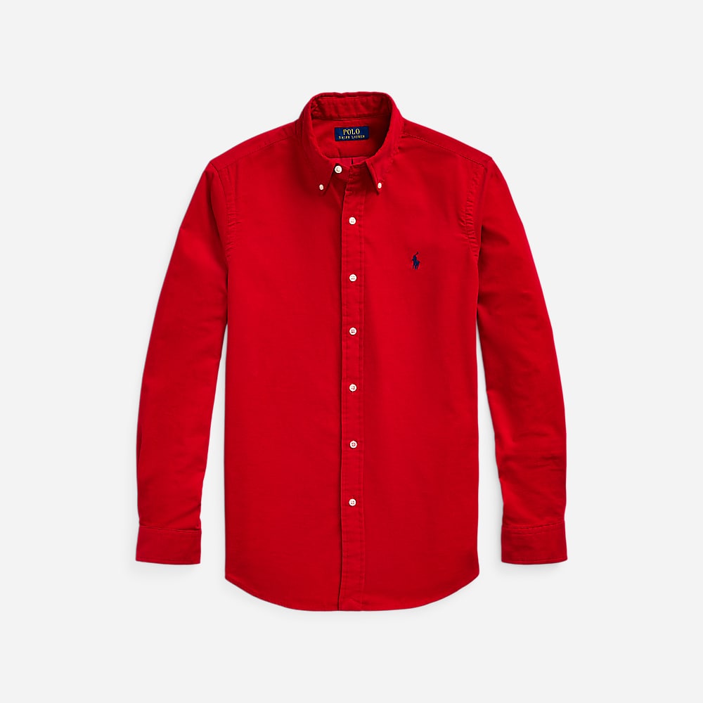 Custom Fit Corduroy Shirt - Martin Red