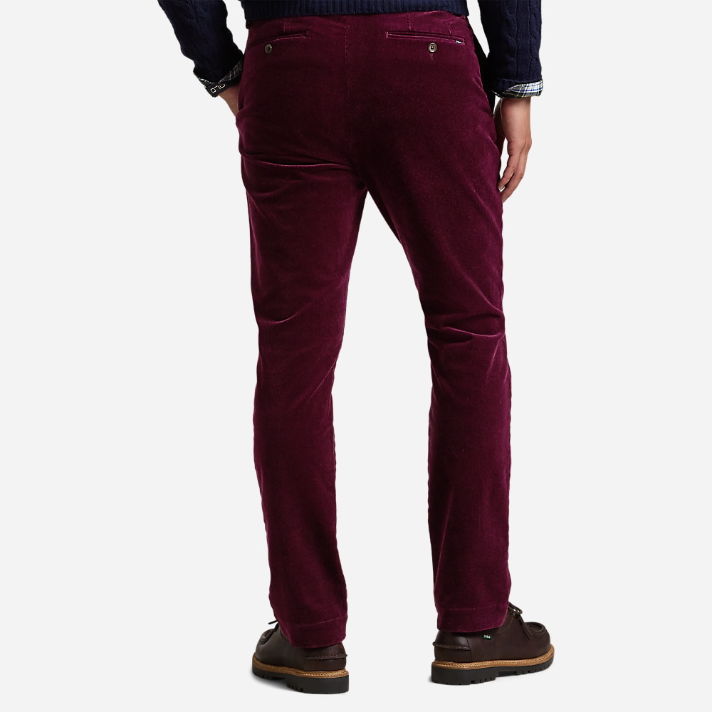 Stretch Slim Fit Corduroy Pant - Ruby X