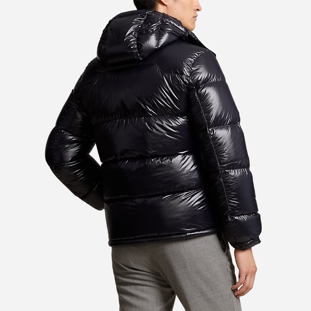 The Gorham Glossed Down Jacket - Polo Black Glossy