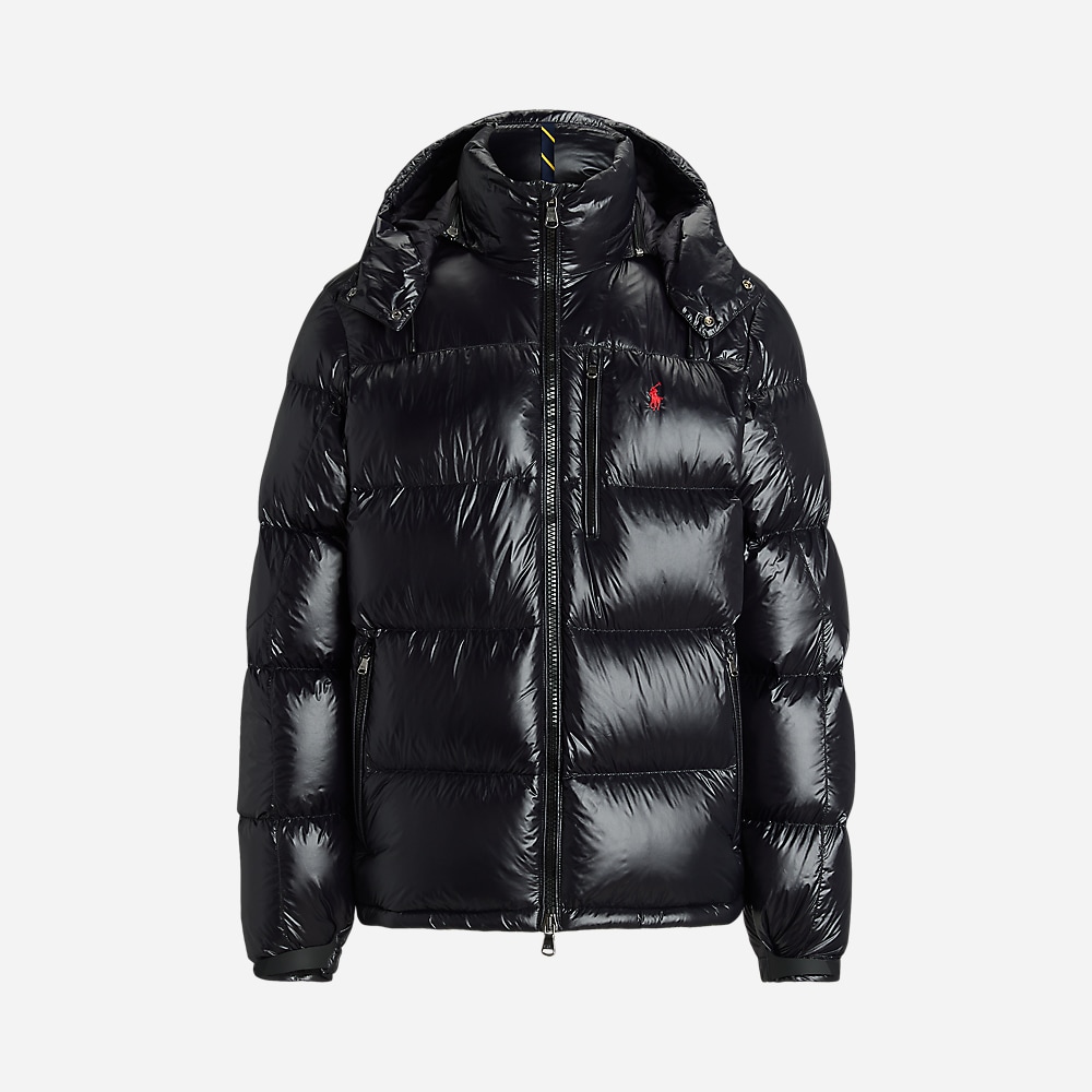 The Gorham Glossed Down Jacket - Polo Black Glossy