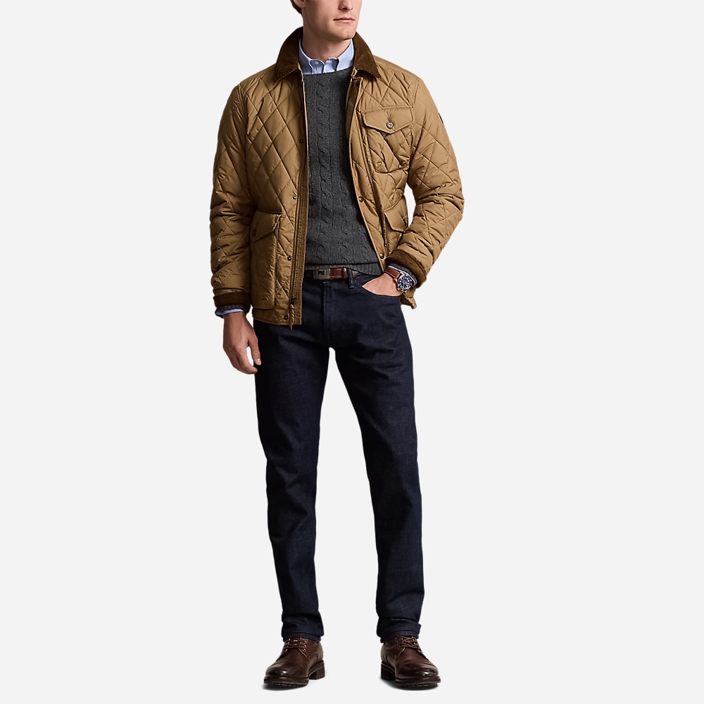 The Beaton Quilted Jacket - Honey Brown