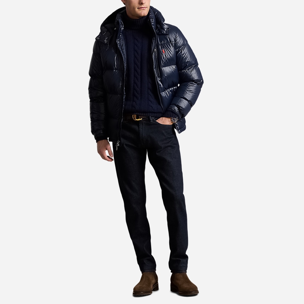 The Gorham Glossed Down Jacket - Collection Navy Glossy