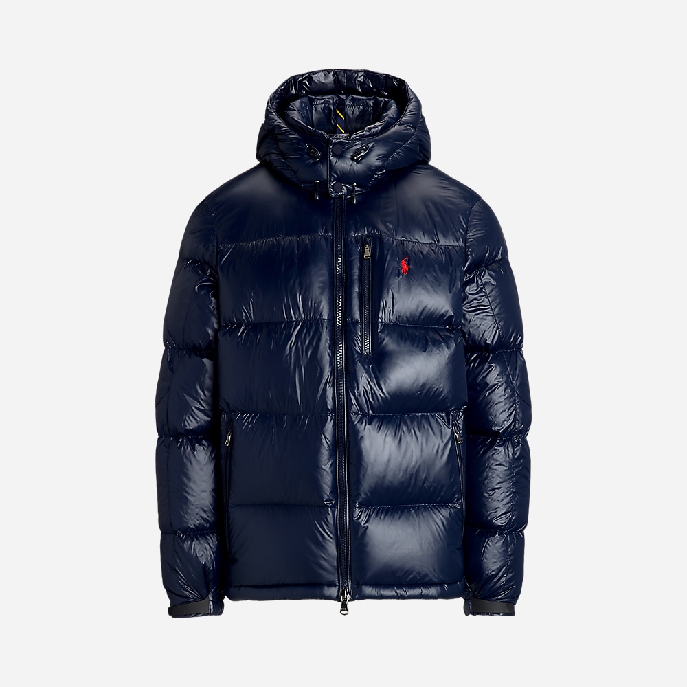 The Gorham Glossed Down Jacket - Collection Navy Glossy