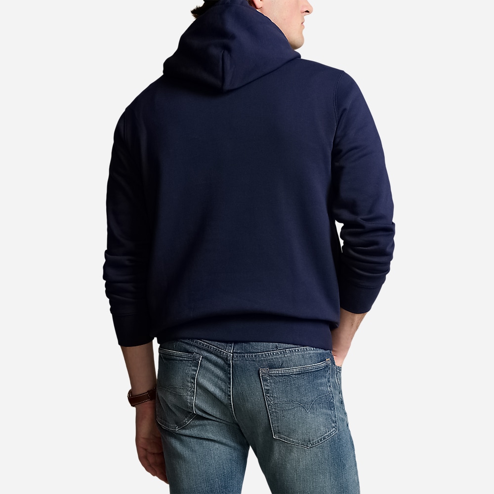 Polo Bear Fleece Hoodie - Cruise Navy Denim Bear