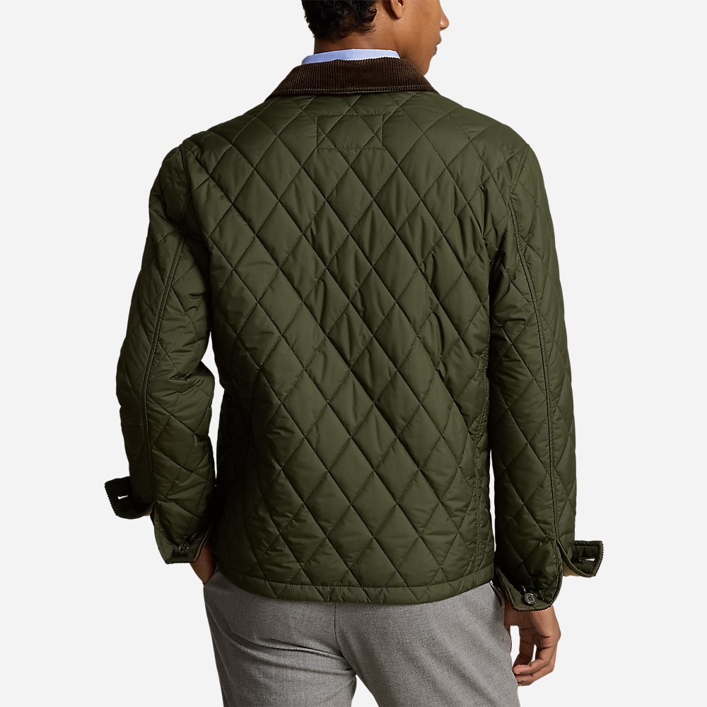 The Beaton Quilted Utility Jacket - Company Olive