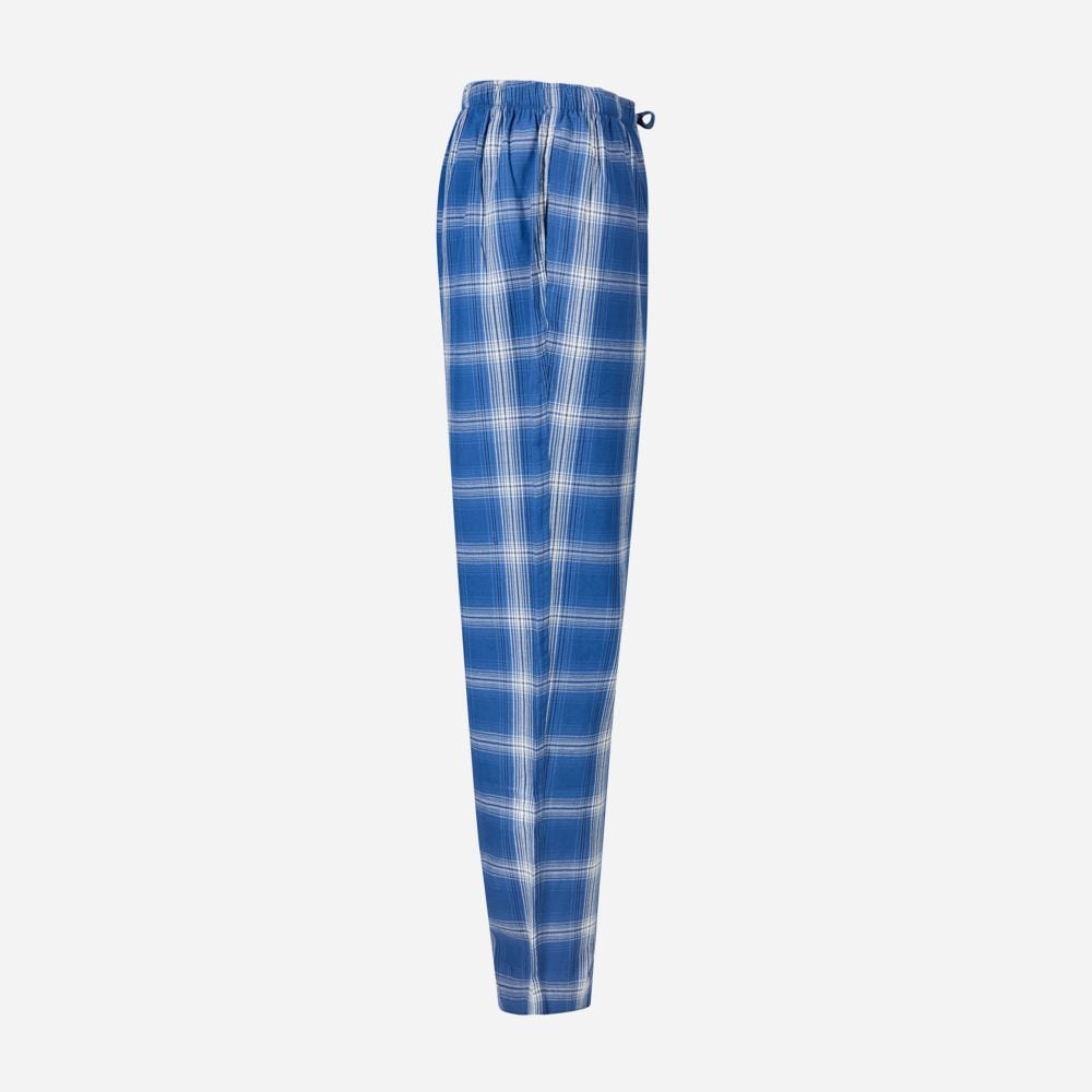 Plaid Cotton Pyjama Pant - Blue Multi Check