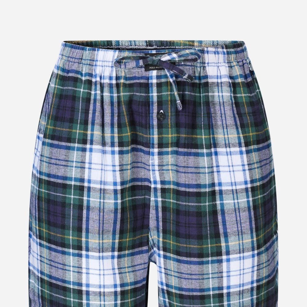 Plaid Flannel Pyjama Pant - Green Multi Plaid