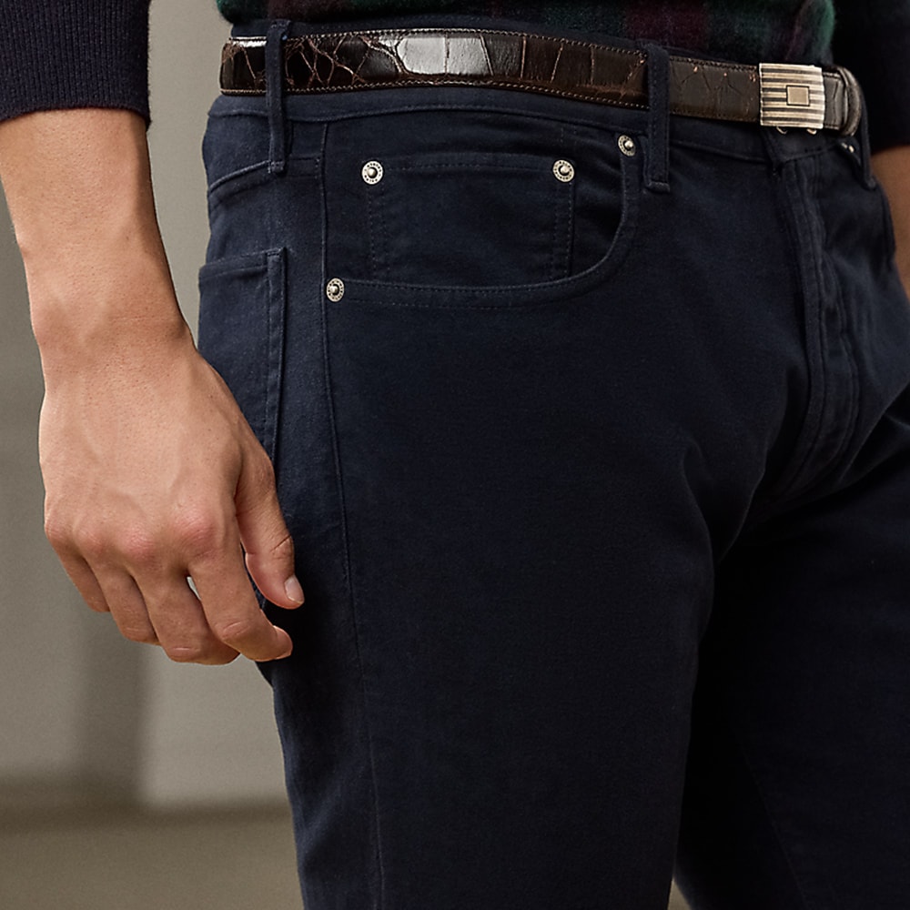 Slim Fit Stretch Moleskin Pant - Classic Chairman Navy