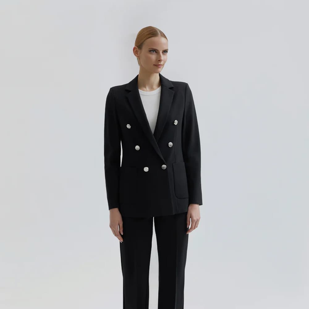 Jenner Jersey Blazer - Black