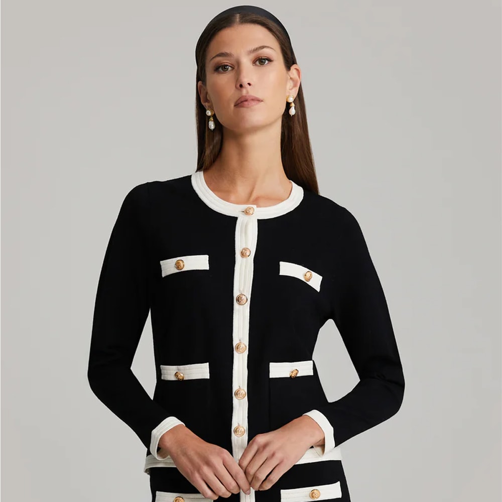 Charlott Cardigan - Black & White