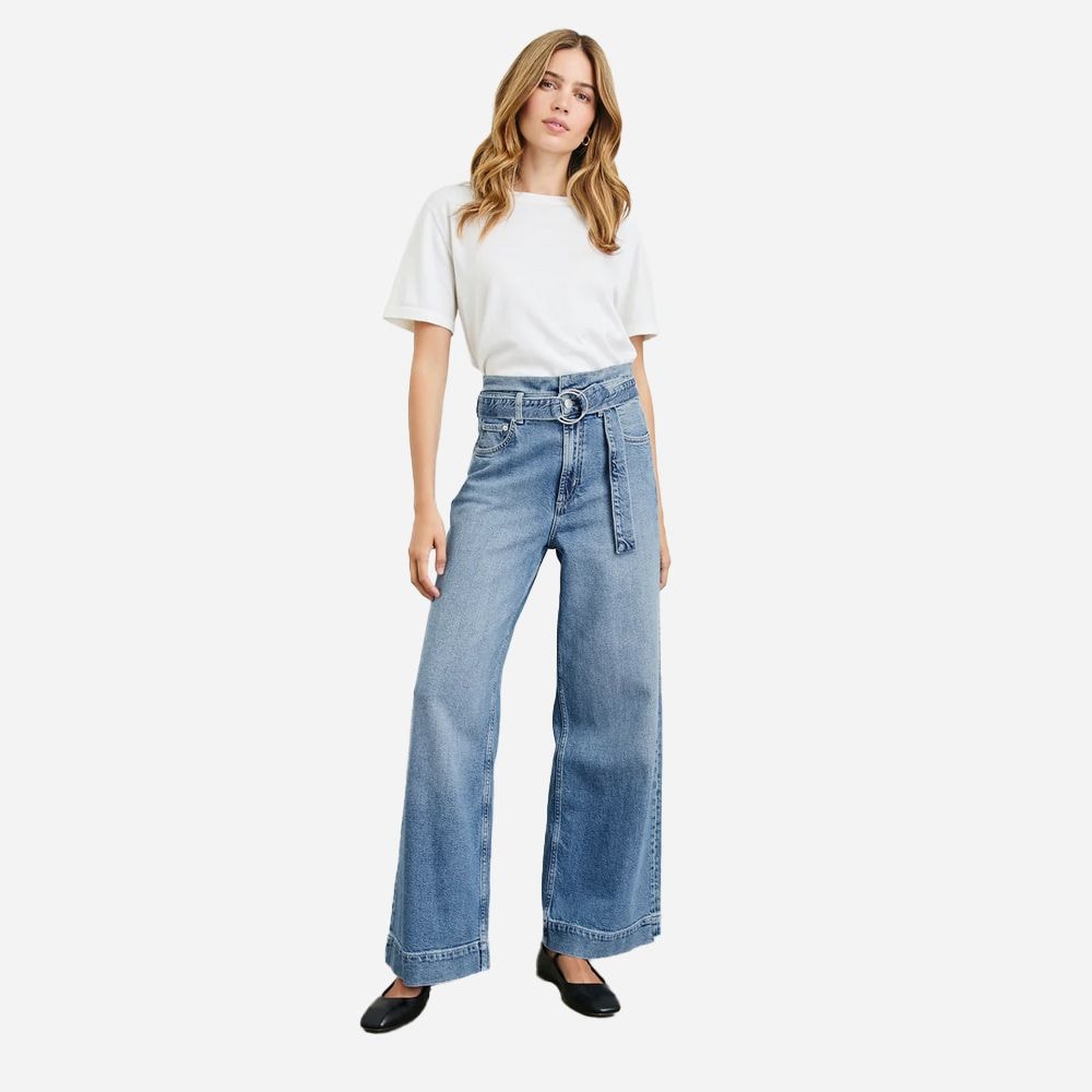 Descanso Wide Leg - Cadet Blue