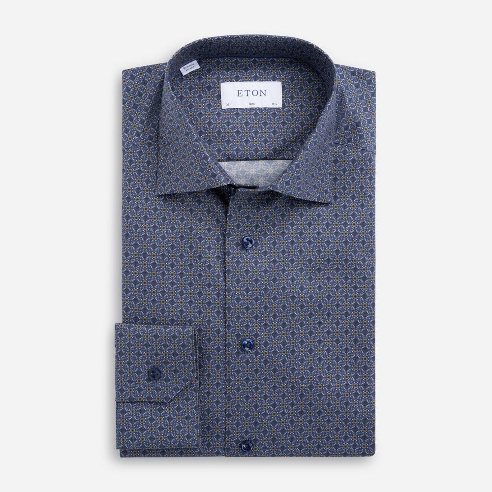 Slim Signature Twill Shirt - Geometric