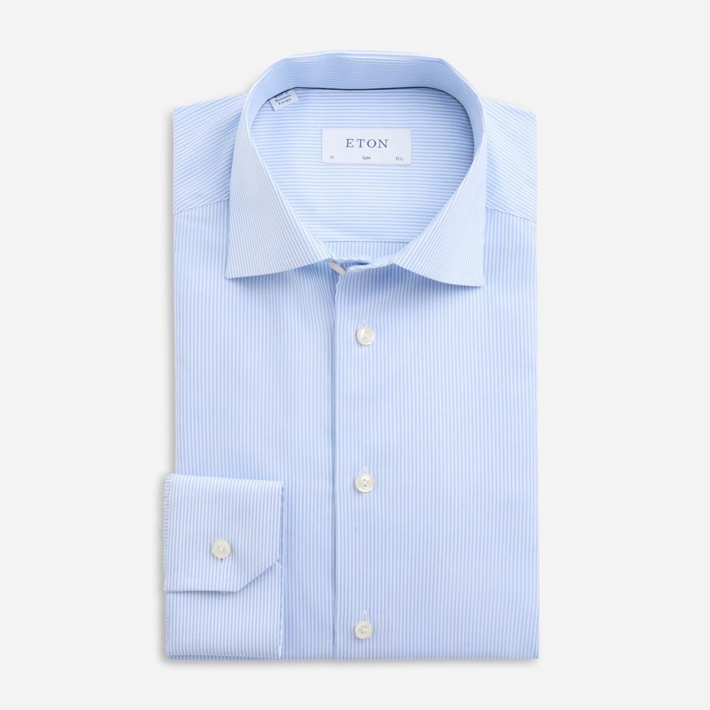 Slim Signature Oxford Shirt - Striped Blue