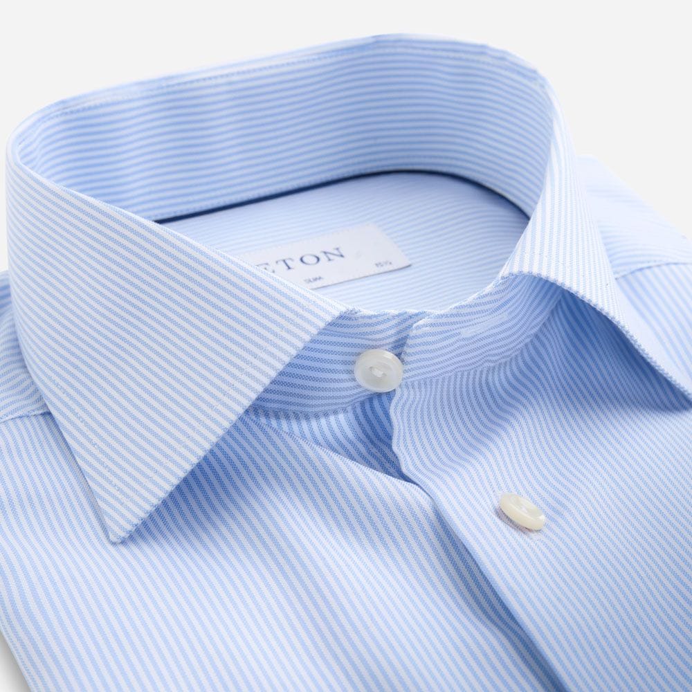 Slim Signature Oxford Shirt - Striped Blue