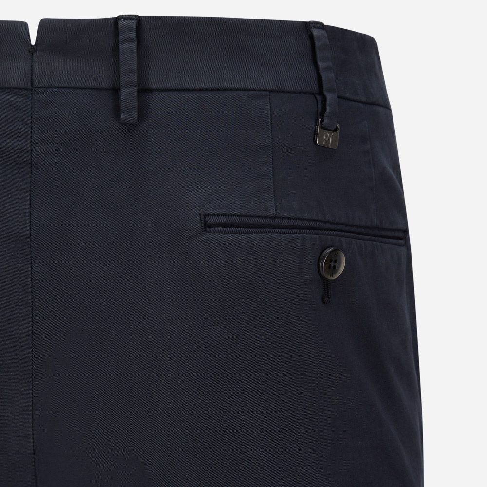 Gabardine Stretch Chinos - Navy Scuro