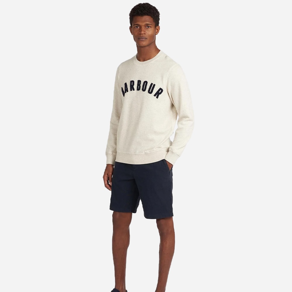 Prep Logo Sweatshirt - Ecru Marl