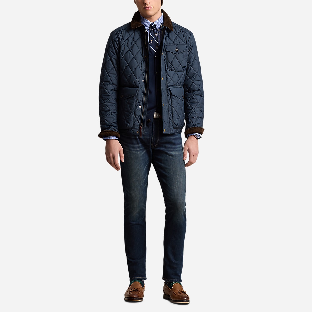 The Beaton Quilted Jacket - Navy